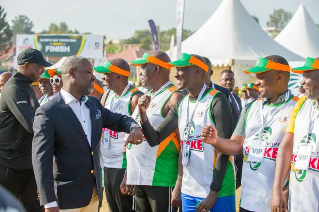 Hundreds grace inaugural Olympic Day Tooke Run in Bushenyi