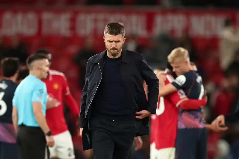 Michael Carrick warned he’s ‘in trouble’ as Manchester United sink to 40-year low against 10-man Spurs